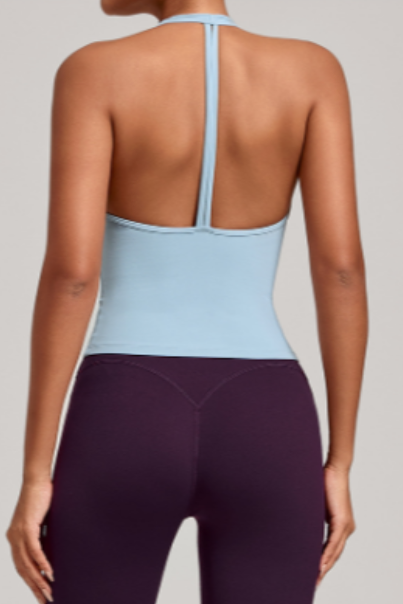 Women's V-neck Quick-Dry Fitting Sports Tank Top