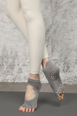 Women's Solid Color Pilates Yoga Grip Five-Toe Socks