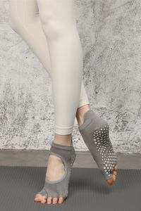 Women's Solid Color Pilates Yoga Grip Five-Toe Socks