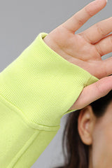 Women Cropped Fleece Hooded Hoodie