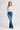 Women's Distressed Ripped Frayed Hem Stretch Flare Jeans