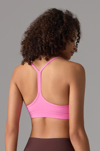 Women's Athletic Y‑Strap Back Thin Straps Sports Bra