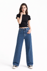 Women's Fall High Waist Soft Straight Leg Jeans