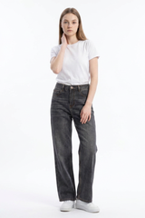 Women's  Fall Vintage Distressed Relaxed Straight Leg Jeans
