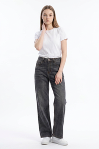 Women's  Fall Vintage Distressed Relaxed Straight Leg Jeans