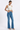 Women's Retro High-Waisted Button-Fly Flare Jeans