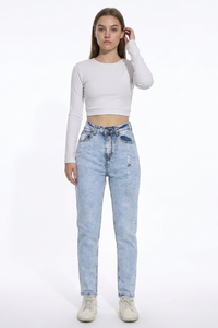 Women's Fall Vintage Distressed Slim Fit Jeans