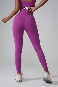 Women'S Pocket High-Waisted Seamless Sculpting Yoga Leggings