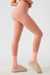 Women Free Size Nude Hip Lifting Shaping Fitness 9/10 Yoga Pants