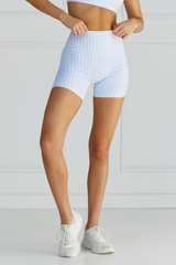 Women's Plaid Print Athletic Shorts