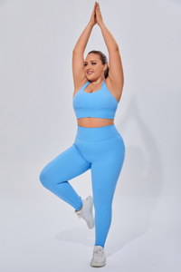 Plus Women's Sports Bra & Butt-Lifting Yoga Leggings Set