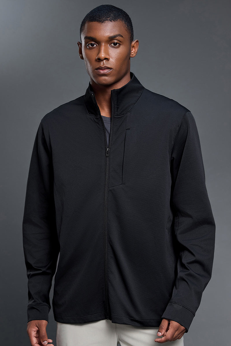 Men Stylish Stand Collar Windproof Loose Casual Jacket