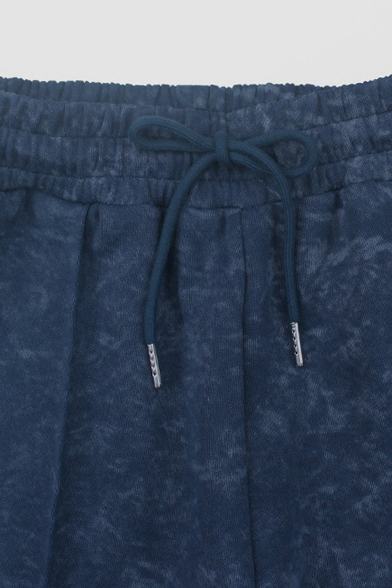 Women Retro Print Sport Set: Stand Collar Zip Jacket + High-Waist Drawstring Pants