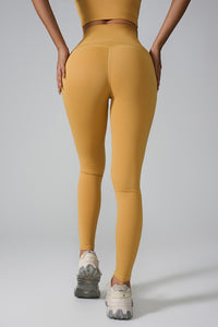 Women'S Pocket High-Waisted Seamless Sculpting Yoga Leggings