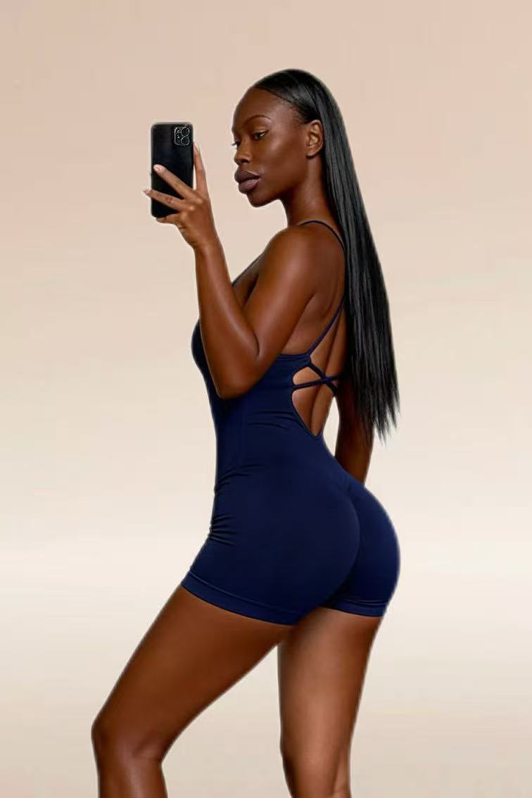 Women's padded and suspender bodysuit