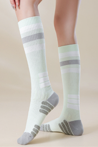 Women’s Color Block Gradient Pressure High-Top Sports Socks