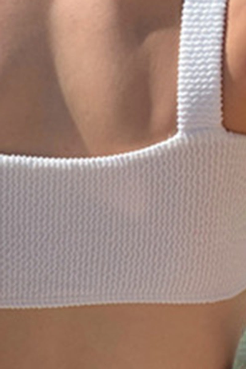 Women's Mint Textured Triangle Cup Bikini Set