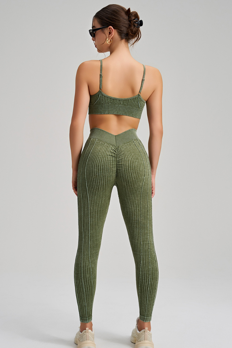 Seamless Peach Butt Yoga Pants Set