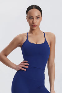 Women'S Crossover Backless Suspender Bra Underwear Sports Vest