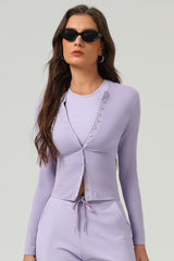 Women Ultra-Soft Slim Fit Long Sleeve Yoga T-Shirt High Elastic Workout Top
