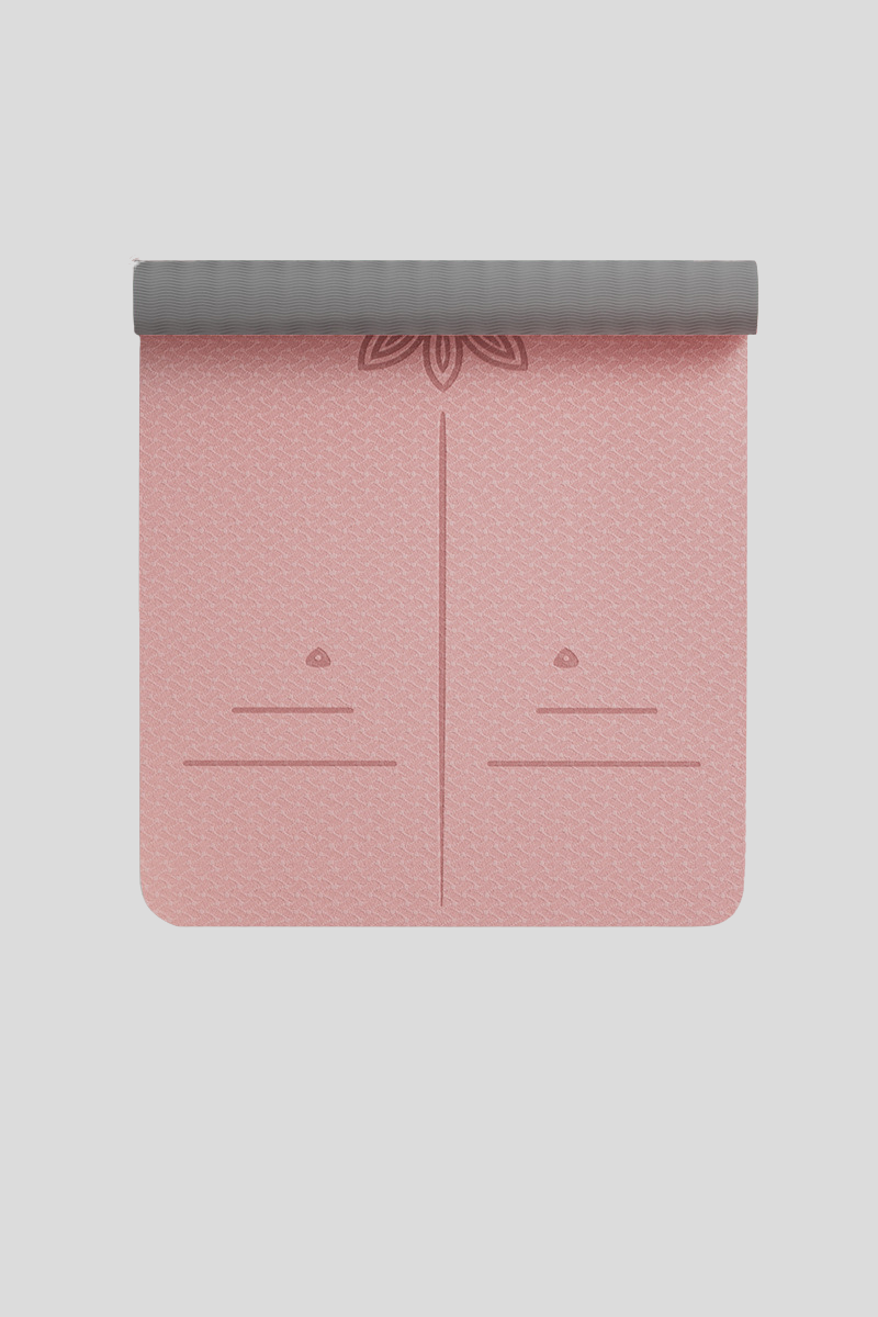 Women's TPE Non Slip Alignment Yoga Mat Strap - Multicolor