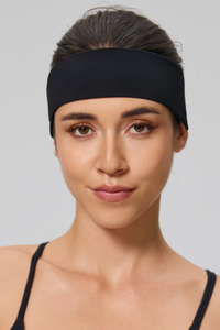 Women's Solid Sweat Wicking Elastic Sports Headband