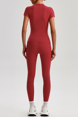 Women's Bare Feel  High Stretch T-shirt & Yoga Leggings Set