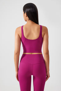 Women Fixed Bra Pads U-Back Nude Shape Fitness Yoga Exercise Vest