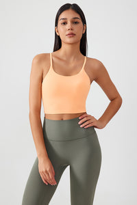 Women Gathering Anti-Shock One Cup Back Fitness Yoga Exercise Camisole Top