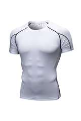 Men's Quick‑Dry Compression Workout Short Sleeve T‑Shirt