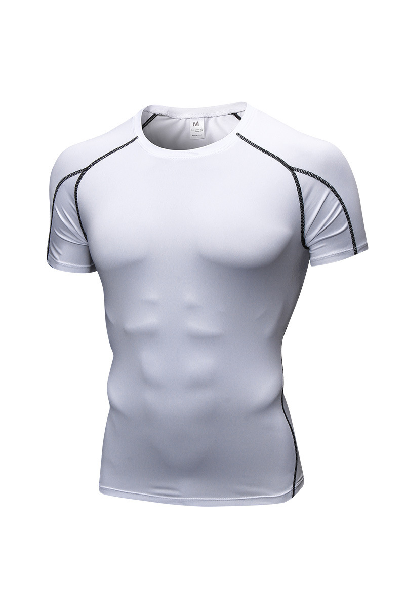 Men's Quick‑Dry Compression Workout Short Sleeve T‑Shirt