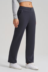Women Wide Leg Relaxed Fit Mid Waist Yoga Lounge Pants