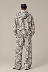 Men's Loungewear Sets:Tree Branch Camo Hoodie & Casual Pants