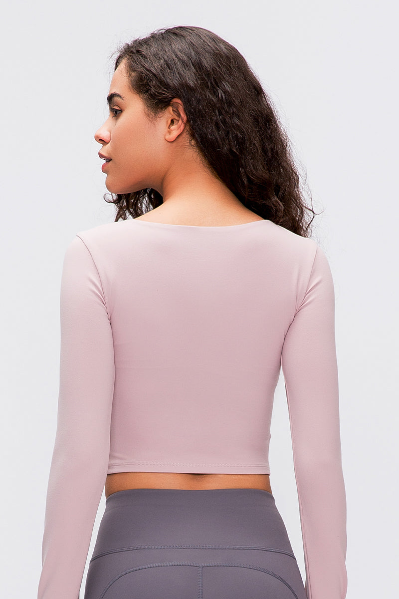 Women'S Yoga Slim Fit Long Sleeved Thumbhole