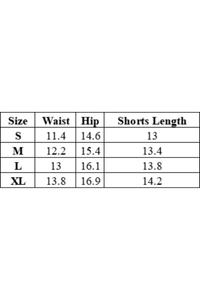 Women's high-waist sports shorts.