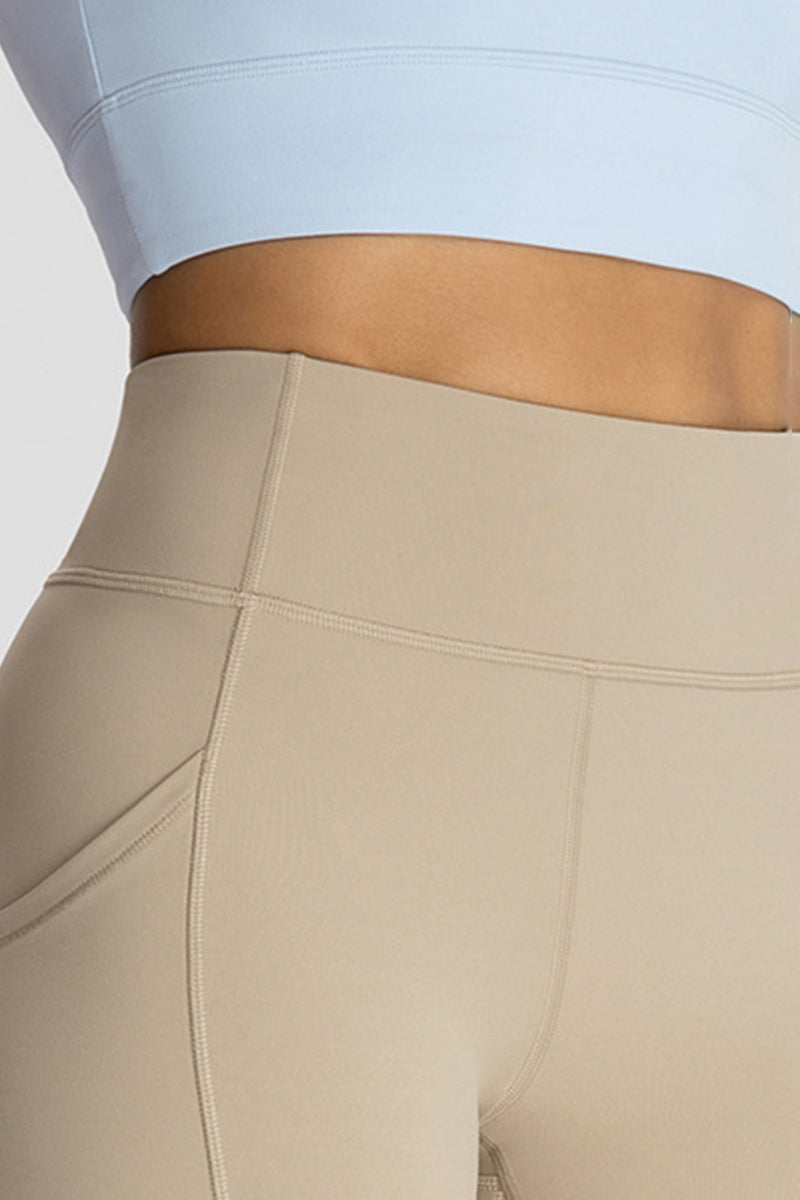 Women Pocket High-Waisted Naked Feel Quick-Dry Yoga Leggings