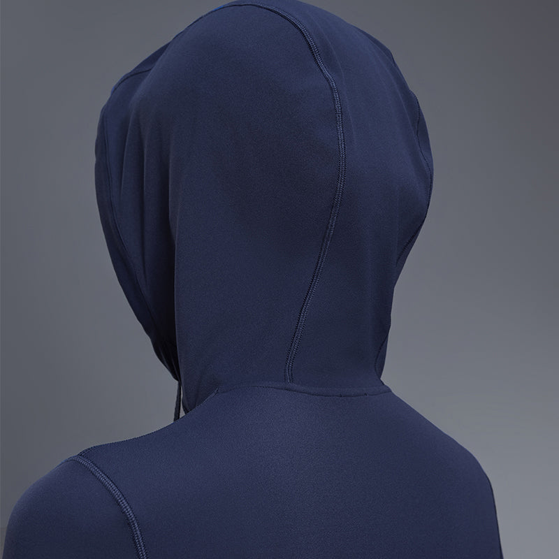 Women Slim-Fit Hooded Yoga Running Stretch Workout Jacket