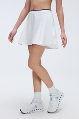 Women's Color-Block Tennis Skirt with Pockets