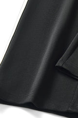 Unisex Wide-Leg Stripe Patchwork Pants