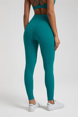 Solid High-Waisted Sports Leggings