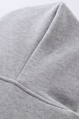 Unisex Boxy Cropped Zip-Up Fleece Hoodie