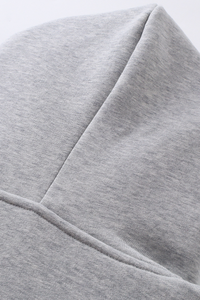 Unisex Boxy Cropped Zip-Up Fleece Hoodie