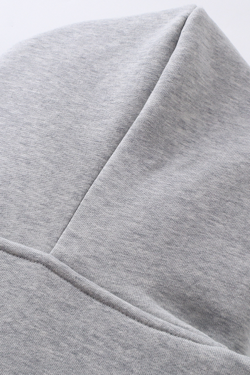 Unisex Boxy Cropped Zip-Up Fleece Hoodie