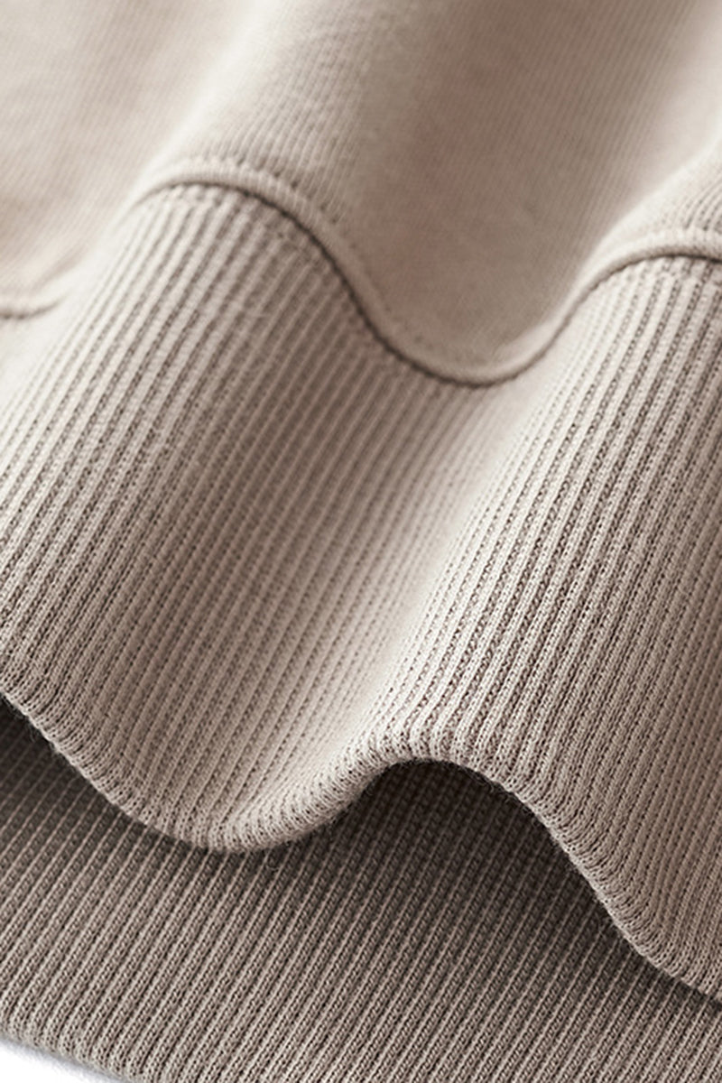 Unisex Heavyweight Brushed Crew Neck Casual Hoodie