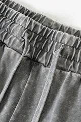 Lightweight Washed Joggers - Distressed Casual Sweatpants for Spring/Summer