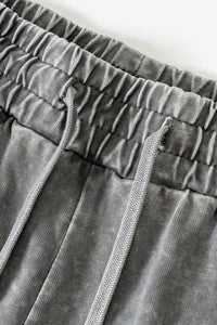 Lightweight Washed Joggers - Distressed Casual Sweatpants for Spring/Summer