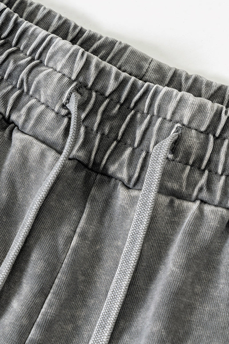 Lightweight Washed Joggers - Distressed Casual Sweatpants for Spring/Summer
