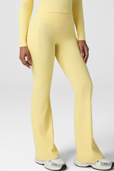 Women's Athletic High-Waist Side Pocket Yoga Flared Pants