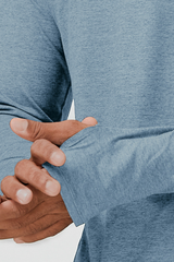 Men's Two-Tone Skin-Friendly Quick-Dry Long Sleeve Athletic Top