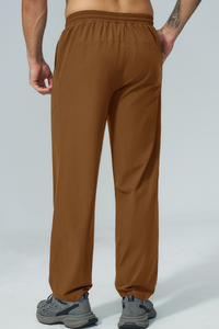 Men's Fall Elastic Waist Drawstring Relaxed Casual Pants